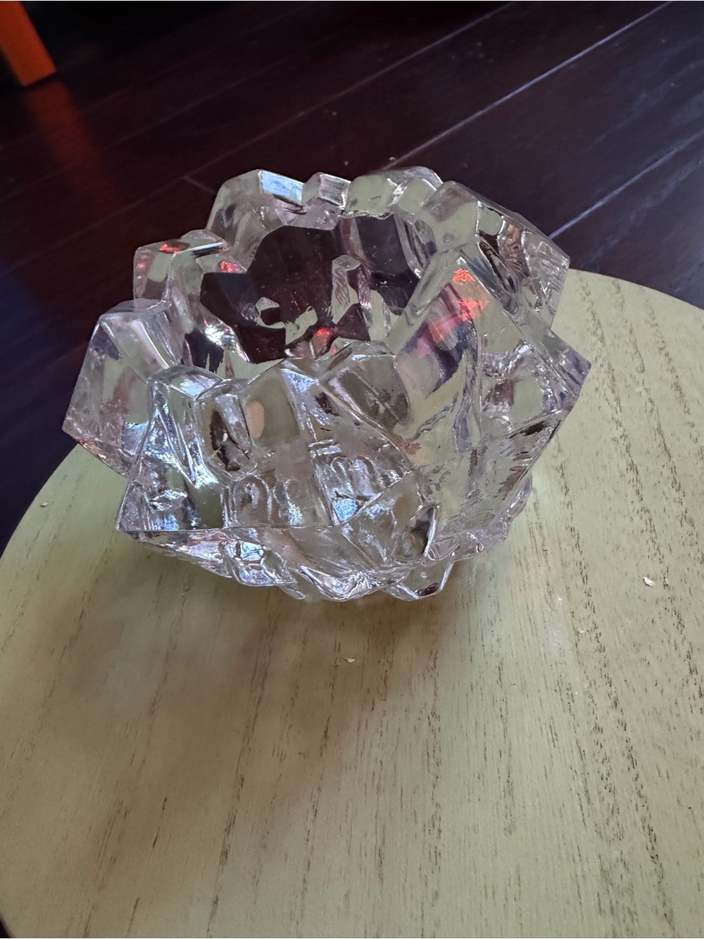 Vintage Goebel Ice Lead Crystal votive candleholder